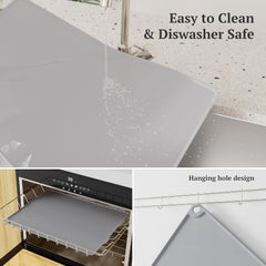 Waterproof Non-Slip Silicone Pet Feeding Mat – 19.7" x 15.7", Easy to Clean, for Cats & Dogs Sandpoy