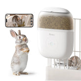 Smart Rabbit Feeder with 1080P Camera – WiFi Control, APP Scheduling, Night Vision, Stainless Bowl, 62oz Capacity Sandpoy F15C
