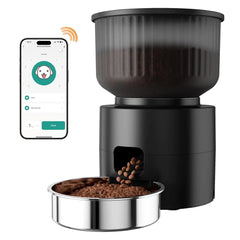 3L Auto Pet Feeder Automatic Cat Feeder, WiFi Cat Feeder with APP Control for Remote Feeding, Detachable Cat Food Dispenser for Easy Clean