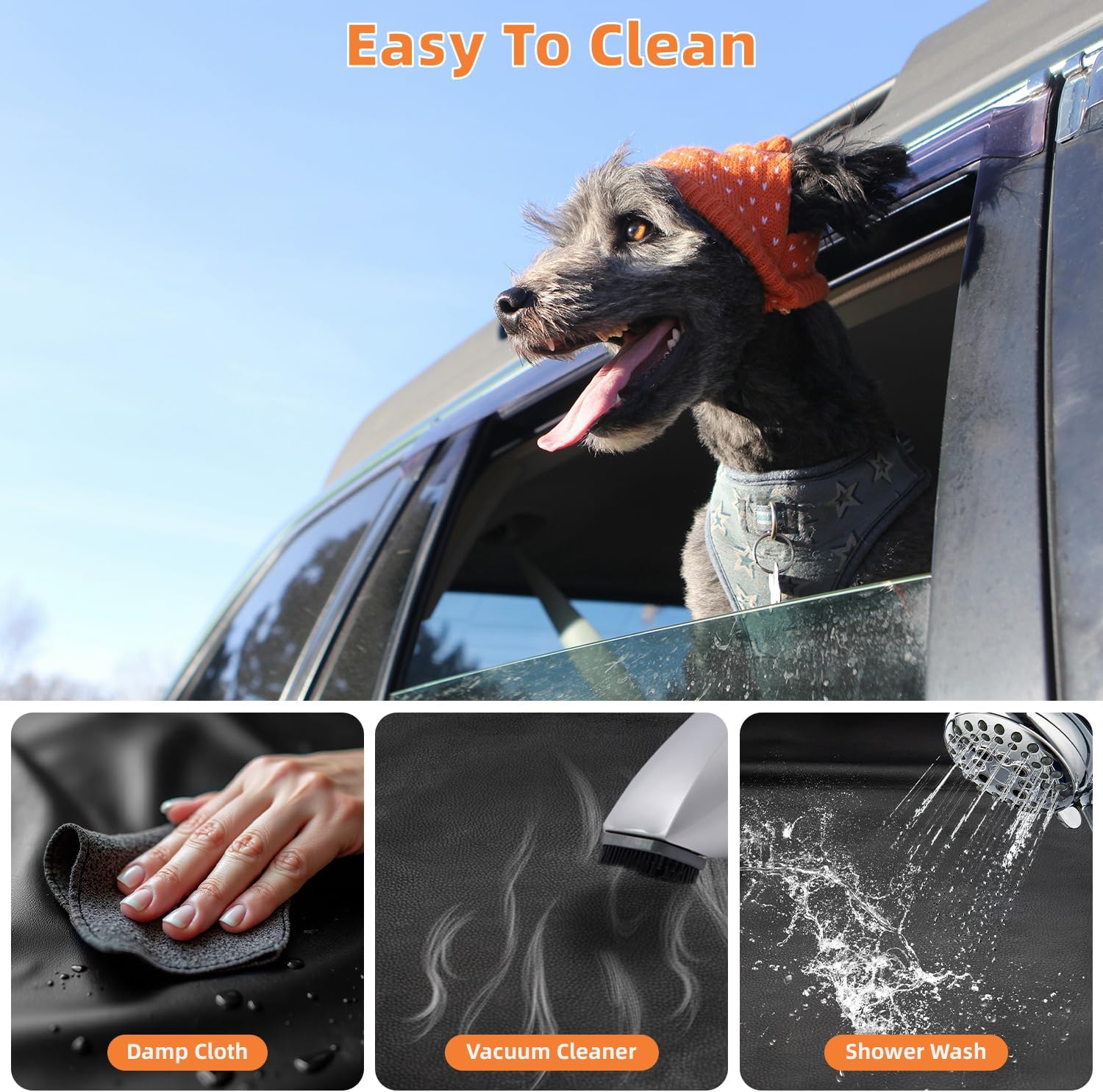 Back Seat Extender for Dogs Easy to Clean 